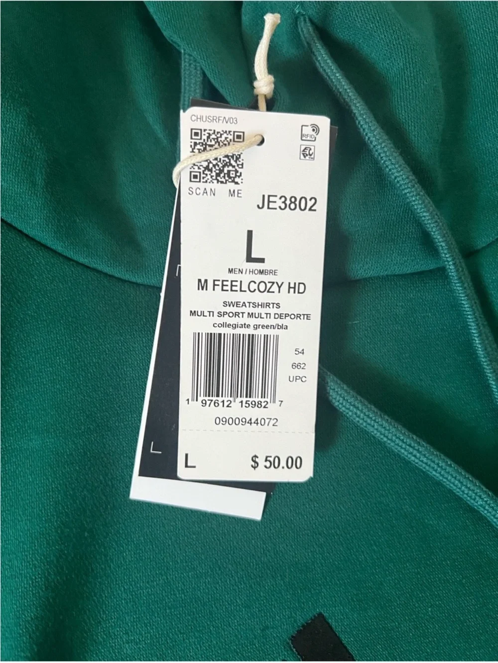 Adidas Feel Cozy Hoodie-Size Large